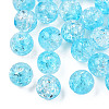 Transparent Crackle Acrylic Beads CACR-N002-22B-2