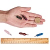 5Pcs 5 Style Natural Gemstone Pendants G-SZ0001-13-5