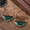 Brass Hoop Earrings EJEW-T007-04G-01-NF-2