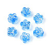 Handmade Foil Lampwork Beads Strands FOIL-T008-06E-2
