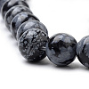 Natural Snowflake Obsidian Beads Strands X-G-S259-20-6mm-3