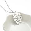 304 Stainless Steel Hollow Pendant Necklaces FS-WGE7531-08-1