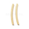 Brass Curved Tube Beads KK-H503-04G-01-1
