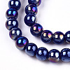 Electroplate Opaque Glass Beads Strands X-GLAA-T032-P4mm-AB03-2