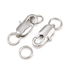 Brass Lobster Claw Clasps KK-CBAA0F5-01P-2