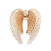 Brass Crystal Rhinestone 3D Hollow Angel Wings Chandelier Component Links KK-A261-05KCG-1