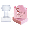 Clear Acrylic Soap Stamps with Big Handles DIY-WH0445-018-1