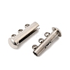 304 Stainless Steel Slide Lock Clasps STAS-F350-01B-P-2