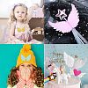 40Pcs 5 Colors Cloth Patches DIY-GF0005-06-7