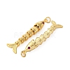 Rack Plating Brass Micro Pave Cubic Zirconia Pendants KK-M309-38G-G-2