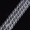 Transparent Glass Bead Strands GLAA-R095-6mm-15-1