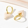 Brass Enamel Dangle Hoop Earrings for Women KK-CBA760A-06G-05-3