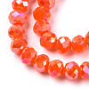 Electroplate Glass Beads Strands EGLA-A034-P8mm-B23-3