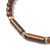 Natural Gemstone Beads Braided Bead Bracelets for Women BJEW-JB13221-4