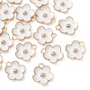 Light Gold Plated Alloy Enamel Pendants ENAM-YW0002-20A-3