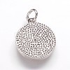 Hammered Brass Pendants KK-K207-02P-2