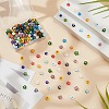 240Pcs 12 Colors Handmade Millefiori Glass Bead Strands LAMP-HY0001-09-4