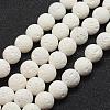 Unwaxed Natural Lava Rock Beads Strands G-J367-01-8mm-1