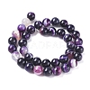 Natural Striped Agate/Banded Agate Beads Strands G-G582-8mm-52-2