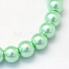 Baking Painted Pearlized Glass Pearl Round Bead Strands X-HY-Q003-6mm-63-2