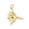 Manta Ray Brass Pendants KK-G525-13G-1