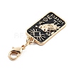 Tarot Alloy Enamel Pendant Decoration LS-HJEW-P021-01A-G-2