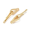 Brass Hook and S-Hook Clasps KK-Z136-41C-G-2