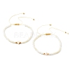 Adjustable Nylon Thread Braided Bead Bracelets Set BJEW-JB06450-1