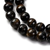 Dyed Natural Blue Tiger Iron Beads Strands G-G286-A02-10mm-4
