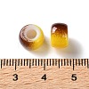 Spray Painted ABS Plastic European Beads KY-G033-02A-12-3