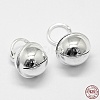 925 Sterling Silver Bell Charms STER-G013-19S-1