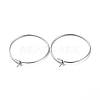 316 Surgical Stainless Steel Hoop Earring Findings X-STAS-J025-01B-P-1