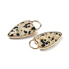 Natural Dalmatian Jasper Pendants G-I393-01G-12-2