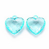 Transparent Acrylic Pendants LS-TACR-T024-03B-946-2