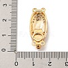 Brass Micro Pave Cubic Zirconia Box Clasps KK-U037-21G-3