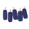 Electroplate Natural Druzy Geode Agate Pendants G-S344-62A-03-1