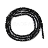 Natural Black Spinel Beads Strands G-P553-F08-01-2