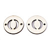 Unfinished Natural Poplar Wood Links Connectors WOOD-S045-140B-01O-2