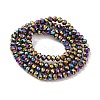 Electroplate Transparent Glass Beads Strands EGLA-A034-T4mm-UA-5