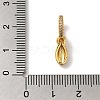 Brass Micro Pave Cubic Zirconia Pendants KK-K345-13I-G-3