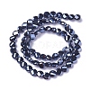 Electroplate Glass Beads Strands EGLA-J149-B-FP01-2