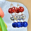 Resin Dangle Earrings PW-WG42A90-01-3