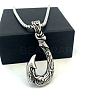 Vintage Style 304 Stainless Steel Fish Hook Pendant Necklaces for Men Women Jewelry LS-NL8016-5