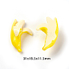 Banana Resin Decoden Cabochons CRES-CJ0001-13-2
