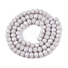 Opaque Solid Color Imitation Jade Glass Beads Strands EGLA-A044-P6mm-D19-2