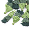 Polycotton(Polyester Cotton) Tassel Pendant Decorations X-FIND-T018-03-1