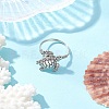 Tibetan Style Alloy Finger Rings RJEW-JR00889-1