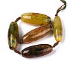 Dyed Natural Agate Beads Strands G-T142-02-2
