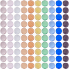 140Pcs 10 Colors Lampwork Cabochons LAMP-FH0001-16-1