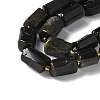 Natural Golden Sheen Obsidian Beads Strands G-N327-06-40-3